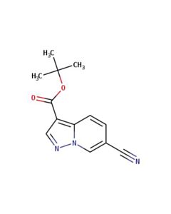 Astatech TERT-BUTYL 6-CYANOPYRAZOLO[1,5-A]PYRIDINE-3-CARBOXYLATE; 5G; Purity 95%; MDL-MFCD32660240